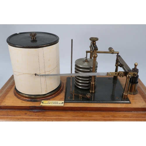 195 - Late 19th/early 20th Century Barograph, J. Lizars, Glasgow London