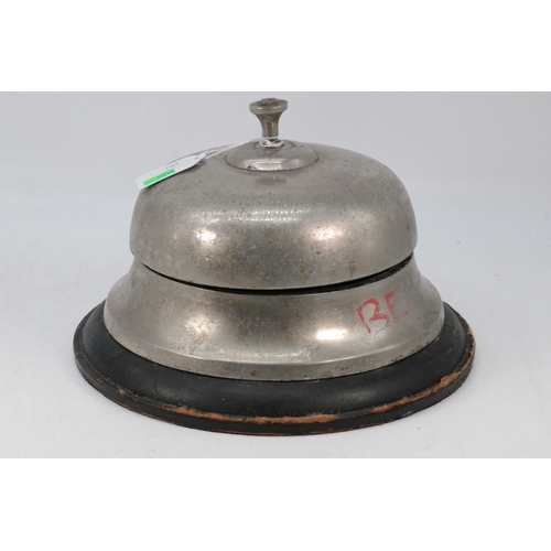 253 - Large oversized porters style bell. Height approx. 19cm