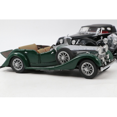 279 - Franklin Mint Bentley 1947, Rolls Royce Phantom 1 (missing spirit of ecstasy) and an Alvis (also mis... 