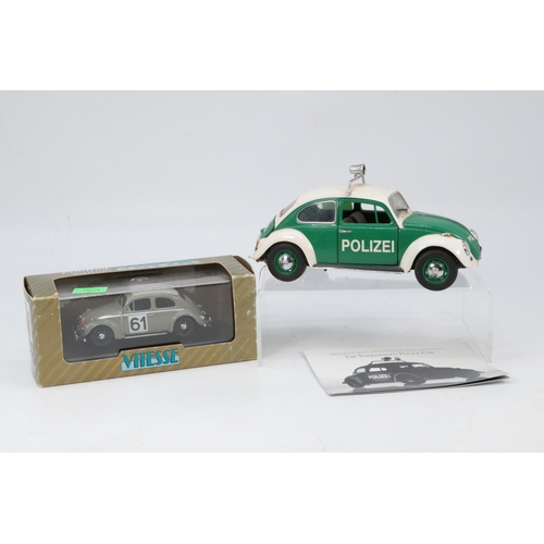 302 - Franklin Mint Volkswagen Beetle together with a boxed Vitesse VW Montecarlo