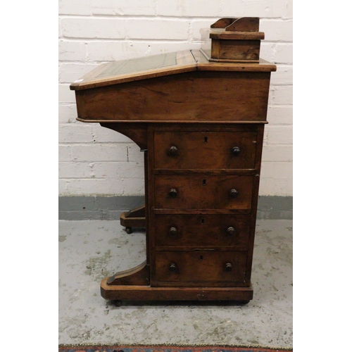 482 - Victorian walnut davenport desk