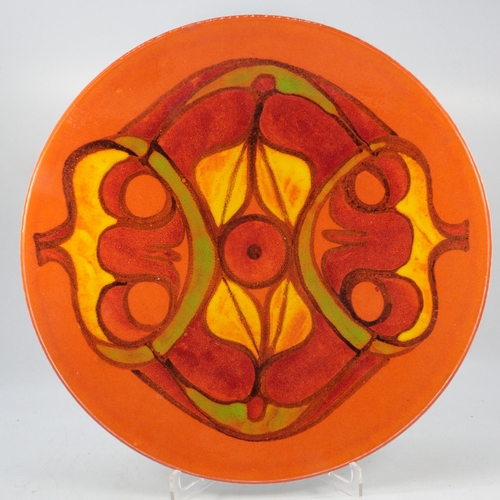 500 - A Poole Pottery Delphis charger (approx. 35cm diameter)