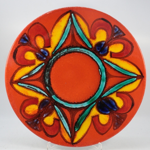 502 - A Poole Pottery Delphis charger (approx 35cm diameter)