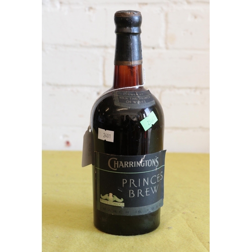 592 - 1 bottle Charrington's Princes Brew Beer dated march 19th 1952 (Brewed by the Prince of Wales). We c... 