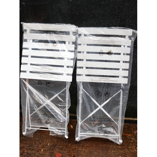 57 - Pair of folding garden seats