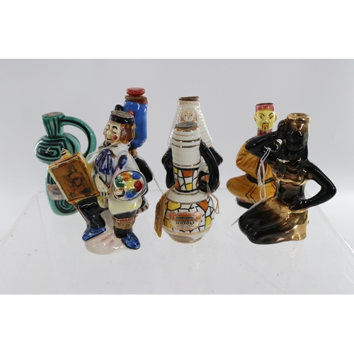 195 - Assorted ceramics to include miniature figures, oriental tea ware, Parian ware etc