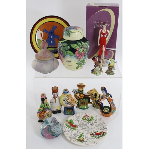 250 - Quantity of items (seconds) to include Lorna Bailey tea pots (2), original Clarice Cliff plate, Coal... 