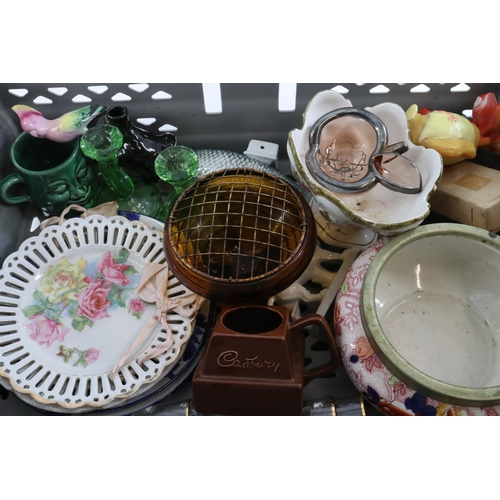 173 - Boxed 50cm Tupton ware ornament together with a carton of mixed items mostly boxed including books. ... 