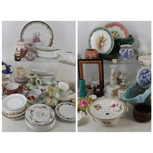 255 - Assorted ceramics and ornaments including a Lustre ware ginger jar, crates not included