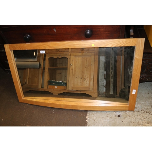 74 - Contemporary mirror measuring approx 65cm 112cm