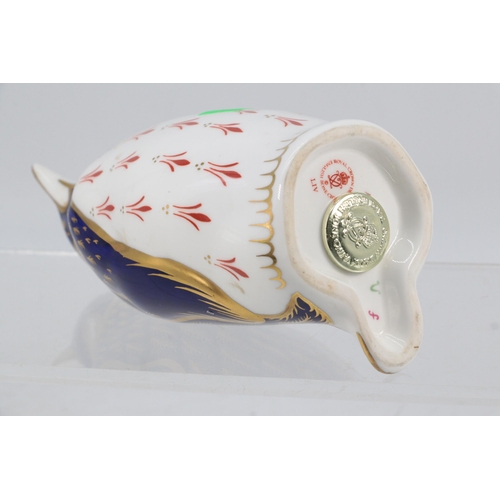 149 - Crown Derby penguin with gold stopper