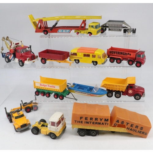 226 - Corgi Major articulated trailer a/f, Matchbox car transporter, Corgi and other various diecast