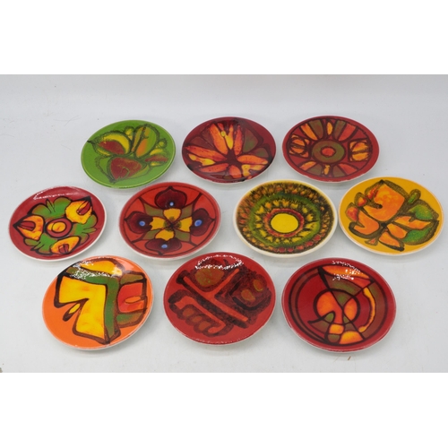 360 - Ten Poole Pottery small trinket dishes (approx. 12.5cm average)