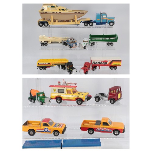 379 - Matchbox container lorry together with other Matchbox lorries etc