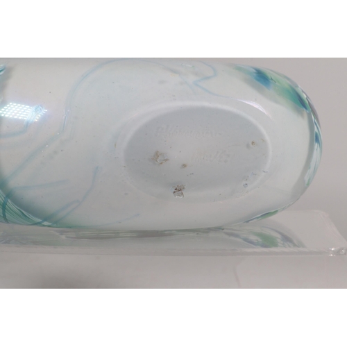 390 - Art Studio glass vase Isle of Wight? Maltese?