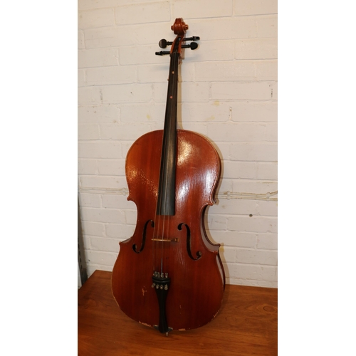 432 - A 3/4 Cello in carry case