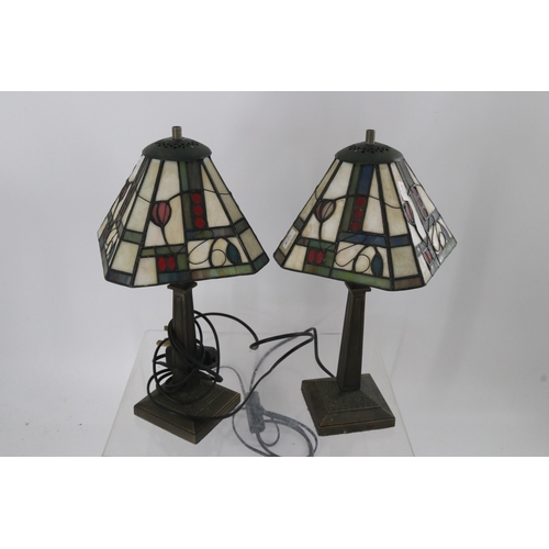 372 - Two Tiffany style side lamps Trade/Spares/Repairs