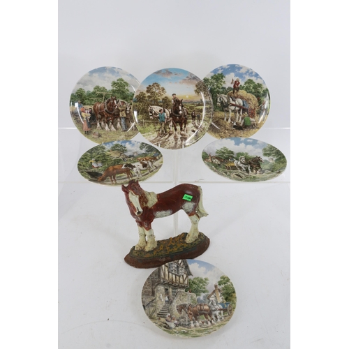 380 - Six Bradford Exchange collectors plates 