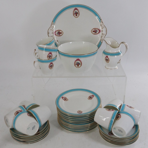 383 - 39 pieces of Powell & Bishop teaware.