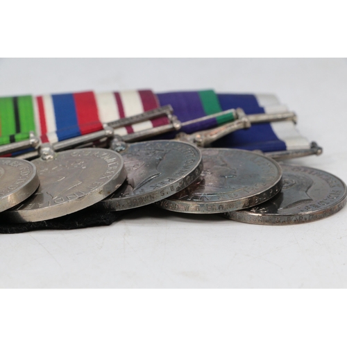 34 - A bar of medals awarded to W. A. Brown Royal Navy consisting of 1939-45 Star, Pacific Star, France a... 