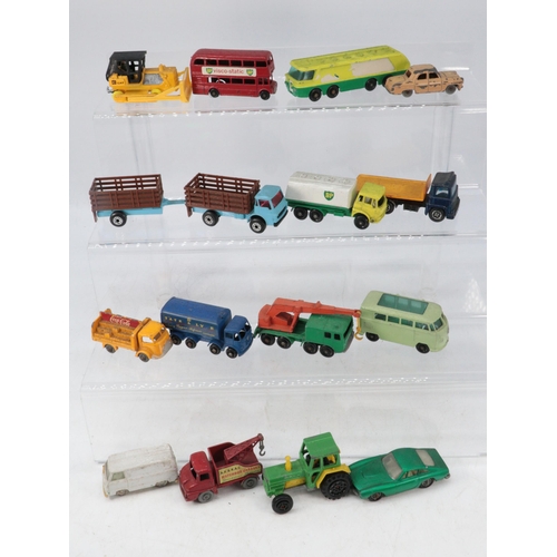 264 - A selection of vintage and later Lesney and Matchbox etc vehicles