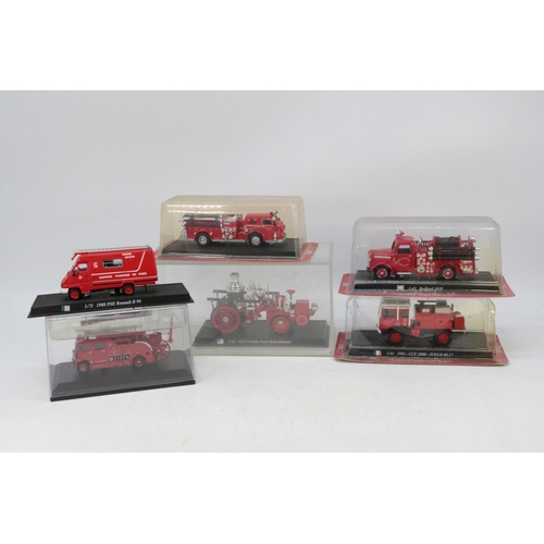 346 - A selection of Fire Interest diecast vehicles to include Corgi, Cararama, etc