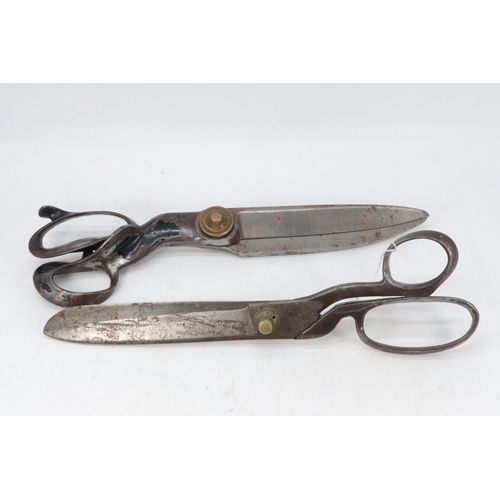 229 - Two pairs of vintage tailors shears