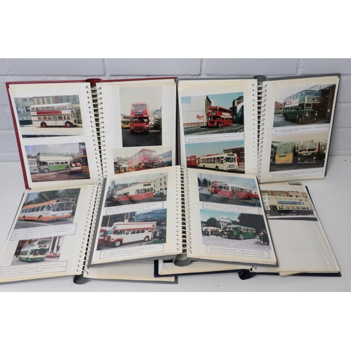 425 - Nine photograph albums full of bus, coaches and similar photos