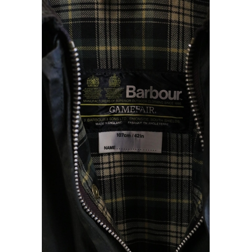 69 - Barbour Gamefair wax jacket 42inch chest