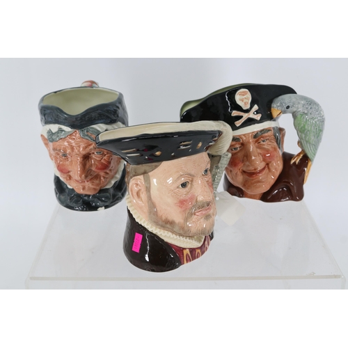 85 - Royal Doulton Henry VIII D6642, Granny D5521 and Long John Silver D6335