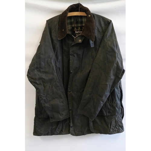 227 - Barbour Beaufort wax jacket 44inch chest