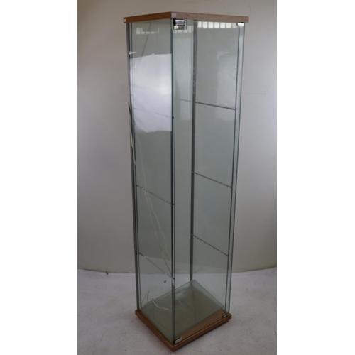 496 - Ikea glass display cabinet with illumination Trade/spares/repairs