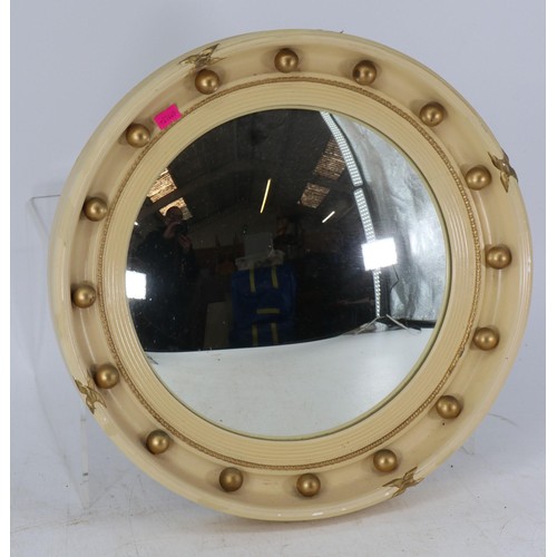 500 - Vintage circular convex mirror