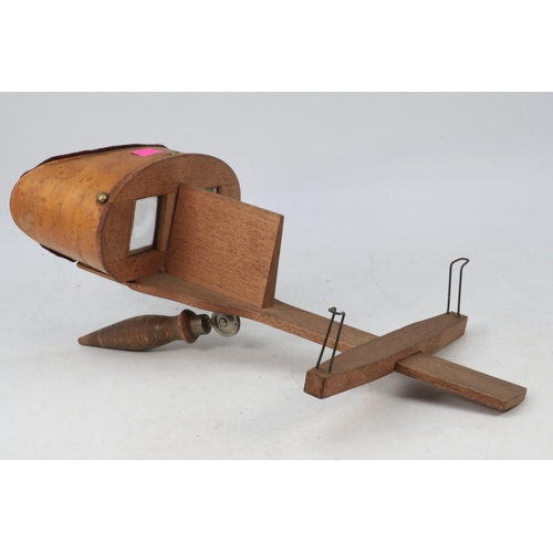 495 - Vintage wooden stereoscope viewer by Joseph Siddon