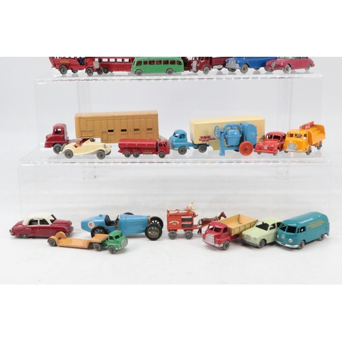 95 - A good quantity of Lesney diecast vehicles cars, trucks, buses, cement mixer,