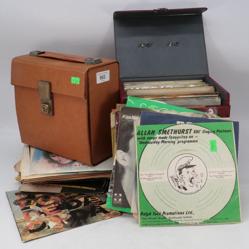 502 - Selection of Vintage 45 records including Bowie and lots more