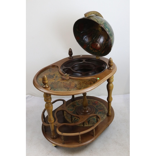 88 - Retro globe drinks trolley