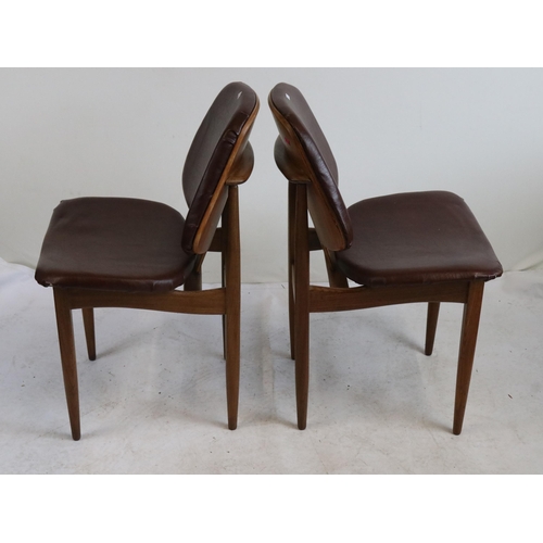 410 - Set of 6 vintage mid century chairs by Elliotts Furniture Co (upholstery caveat)note- one has damage... 