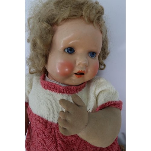 447 - Armand Marseille 3518K bisque head doll together with a Deans hygenic doll and original Deans box