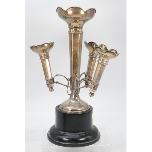 7 - A silver hallmarked epergne on plinth base