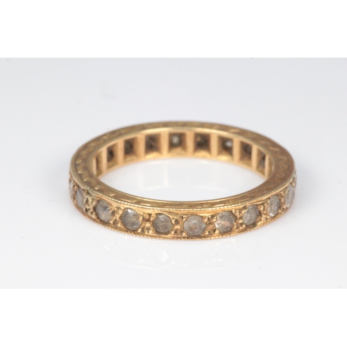 162 - 18ct gold eternity ring (approx. 4.6g)