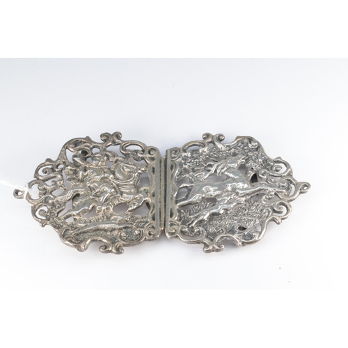 166 - A silver hallmarked nurses belt (approx. 55g)