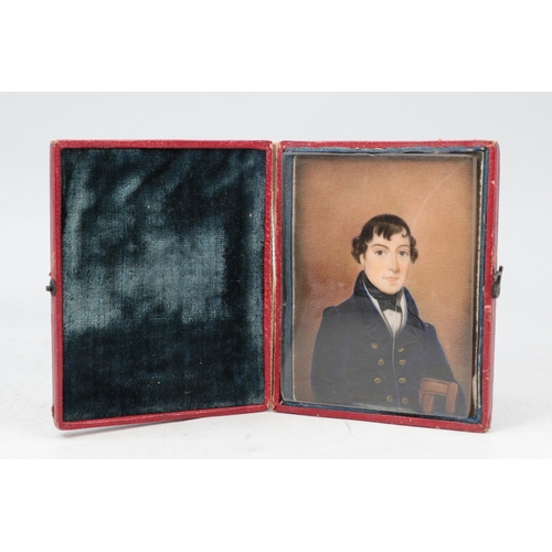 52 - Antique miniature portrait on Ivory of a young Gentleman (Non-Transferable Ivory Submission referenc... 