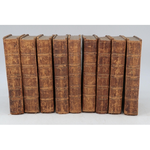 66 - Books: The Works of Moliere, French and English 1739,   Volumes 2, 3, 4, 5, 6, 7, 8, 9 and 10