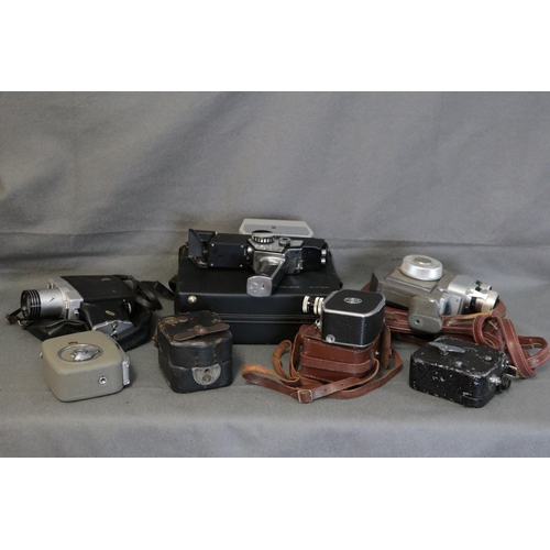 350 - Cased Bowlex 155 super together with Agfa movex88, Pathe scope H and others