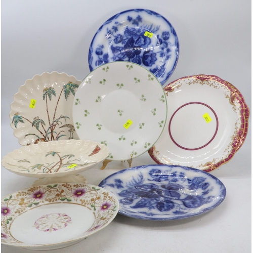 353 - Good selection of assorted Antique date lined plates, Bodley and sons plate, Shelley clover plate, W... 