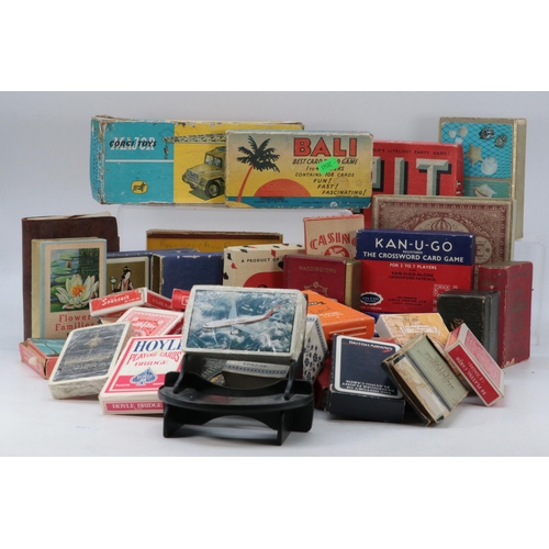 359 - Good quantity of vintage and later playing cards, Card games etc