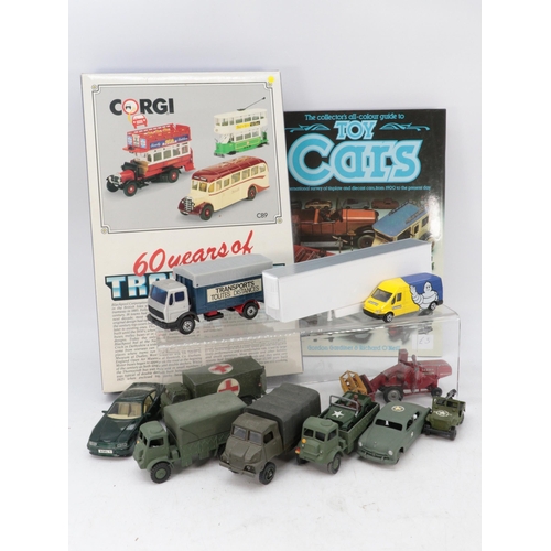 394 - Selection of assorted loose diecast toys together with Corgi boxed C89 60 Years of Transport set, Co... 