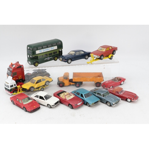 394 - Selection of assorted loose diecast toys together with Corgi boxed C89 60 Years of Transport set, Co... 