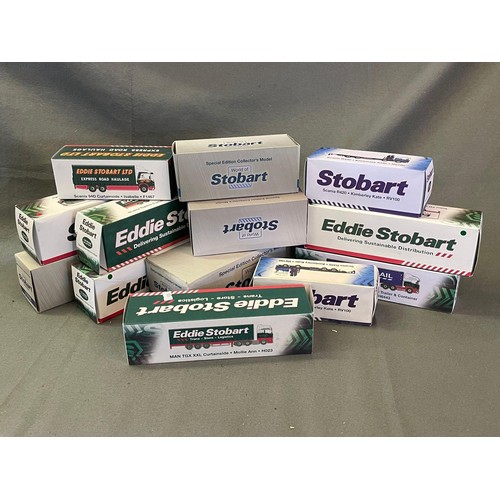 497 - Approx. 13 boxed Eddie Stobart diecast vehicles to include special edition 1:76 scale